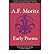 [(Early Poems)] [ By (author) A. F. Moritz ] [November, 2002]