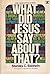 What Did Jesus Say About That? Discover the Master's Teachings on 13 Timely Topics by Stanley C. Baldwin (1993-06-03)