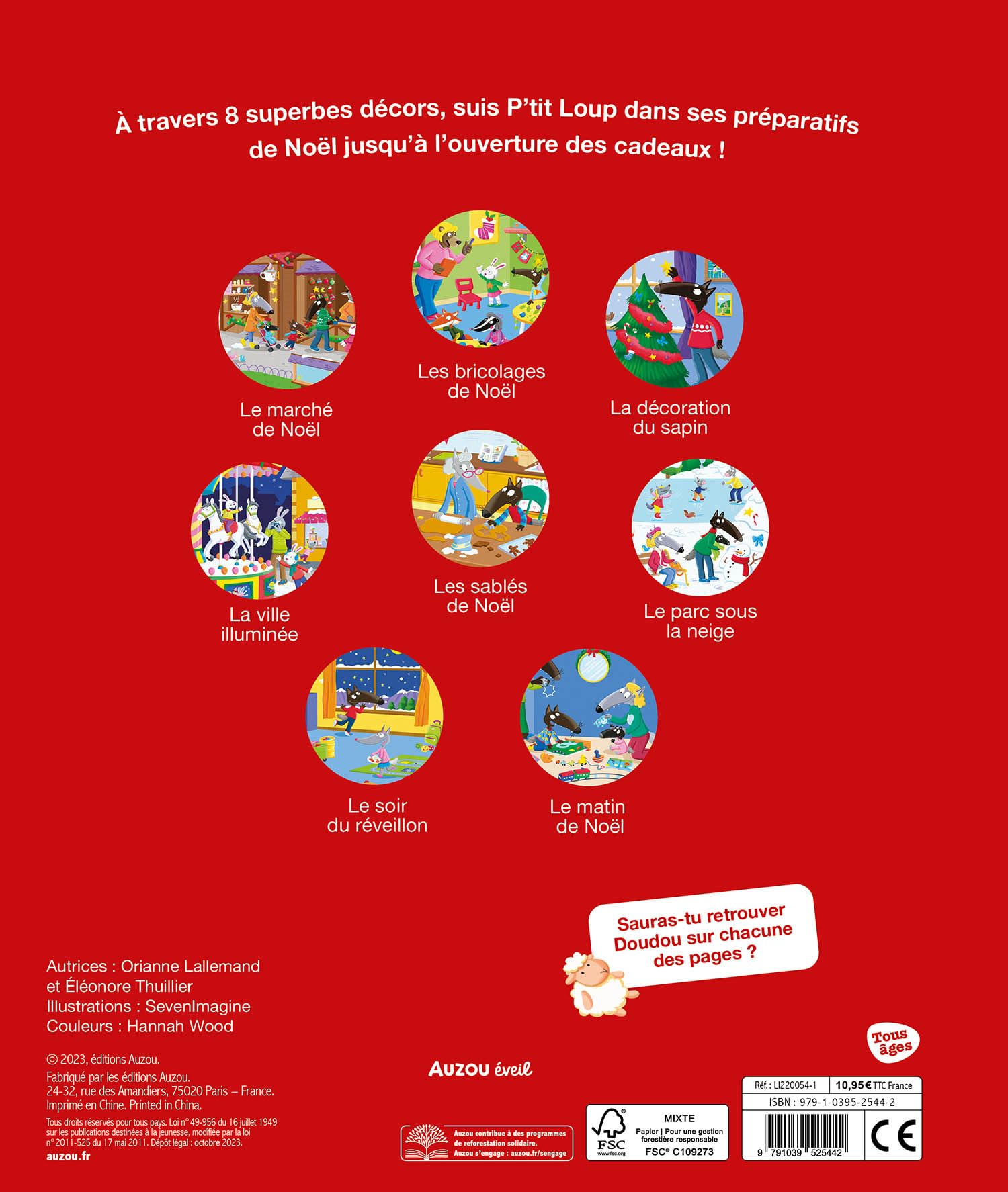 P'TIT LOUP - CHERCHE ET TROUVE - VIVE NOEL (Board Book)