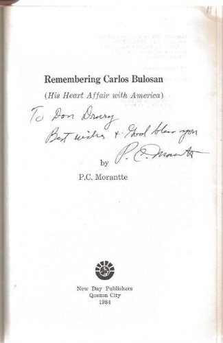 Remembering Carlos Bulosan: His Heart Affair With America (Paperback)