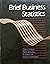 Brief Business Statistics