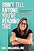 Don't Tell Anyone You're Reading This by Lina Abujamra