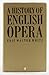 A history of English opera