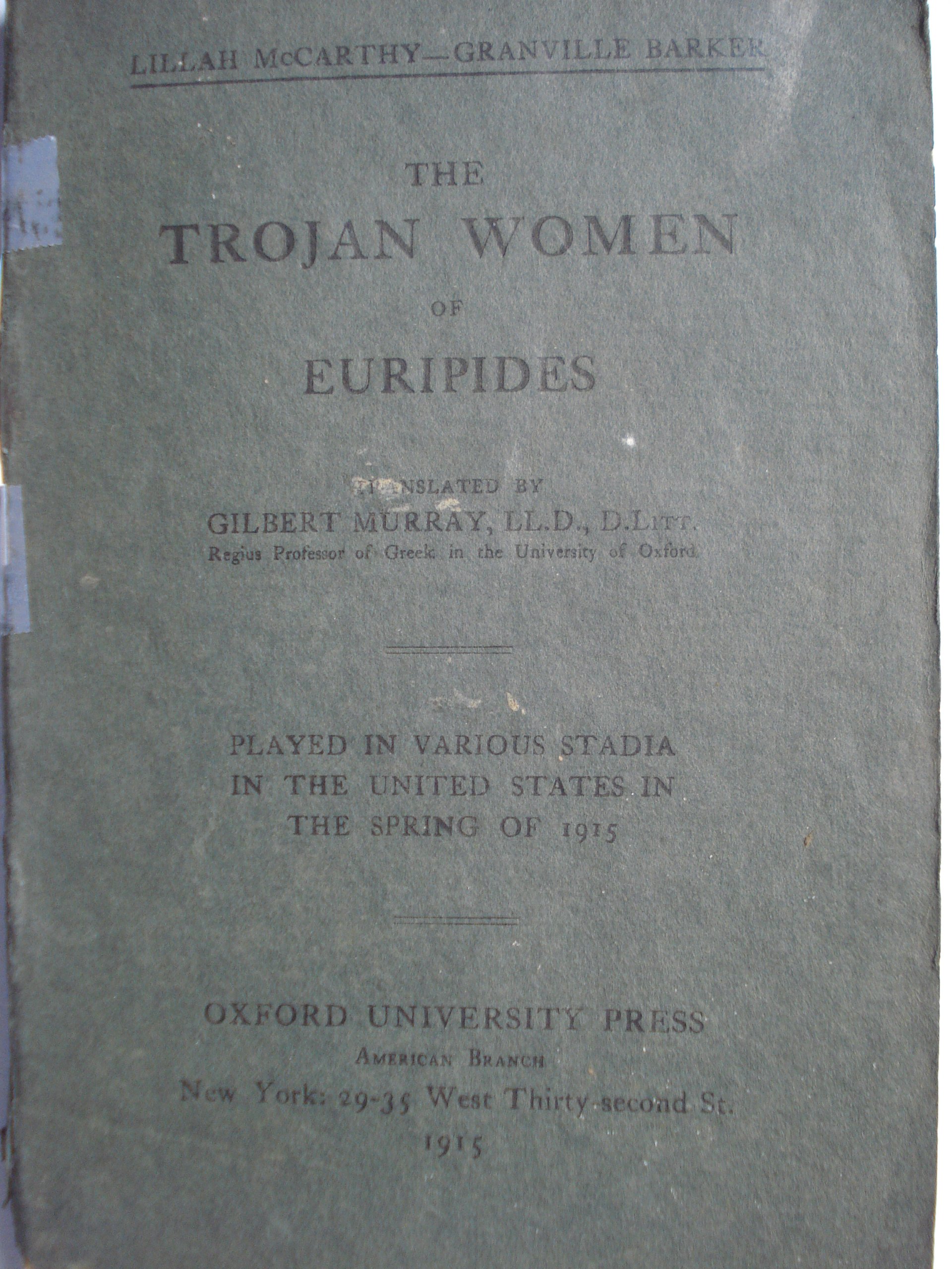 The Trojan Women of Euripides