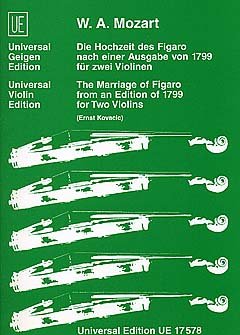 Wolfgang Amadeus Mozart: Le nozze di Figaro for 2 violins K. 492