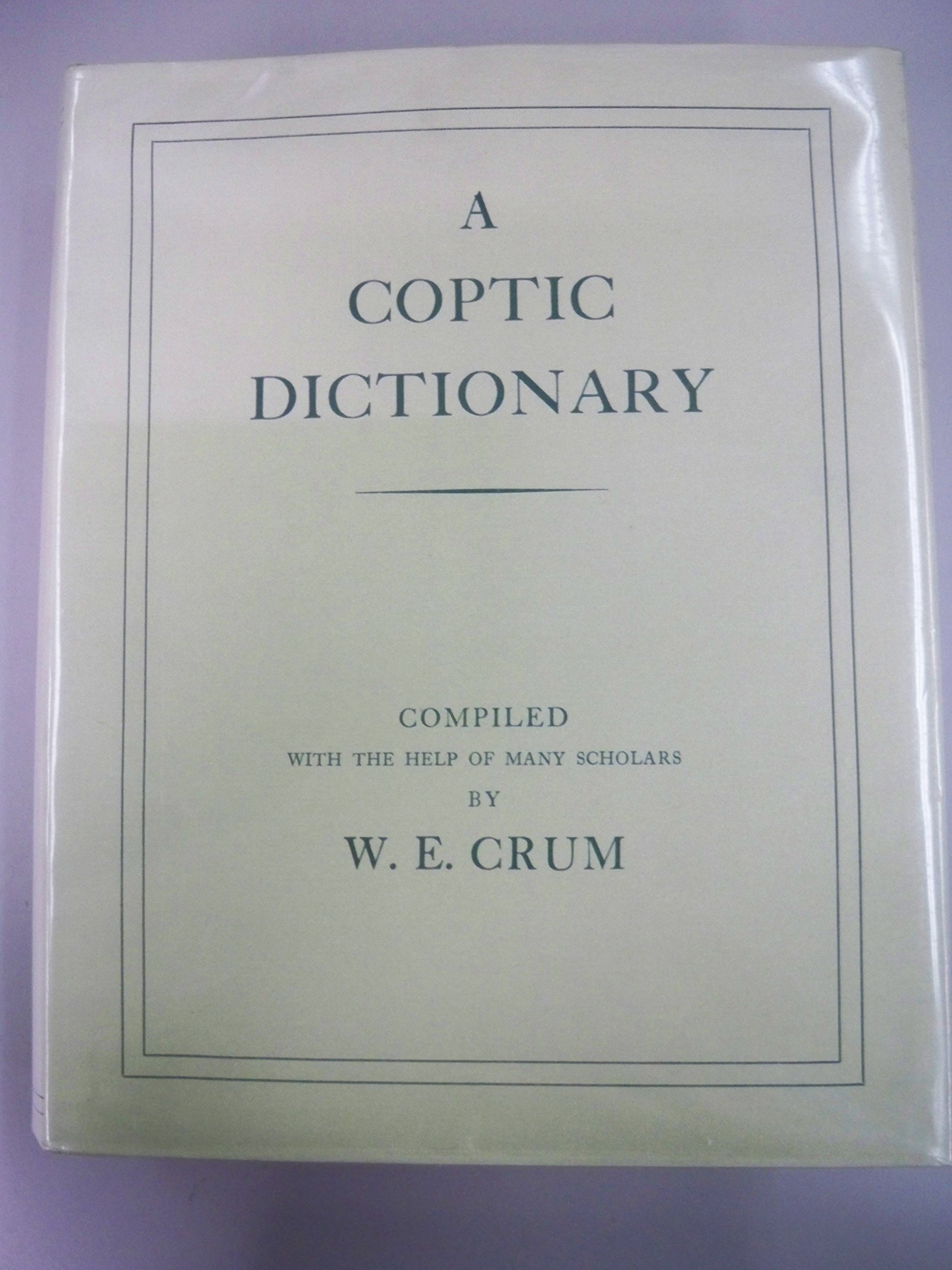 A Coptic Dictionary (Hardcover)