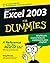 Excel 2003 for Dummies by Harvey, Greg (2003) Paperback