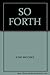 So Forth by Joseph Brodsky (1996-10-31)