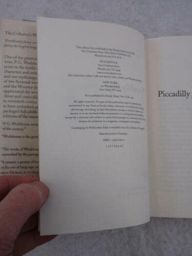 Rare P. G. Wodehouse PICCADILLY JIM 2004 Overlook Press First Printing HC/DJ [Hardcover] P. G. Wodehouse