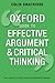 Oxford Guide to Effective Argument and Critical Thinking by Colin Swatridge (2014-08-26)