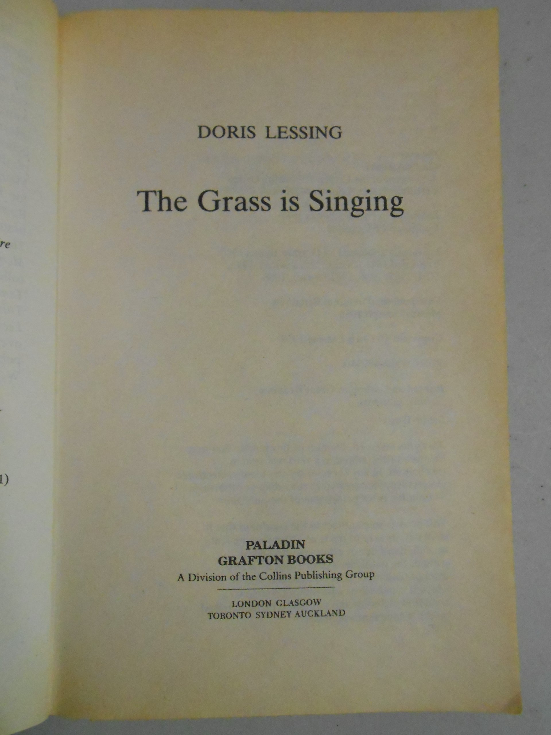 The Grass is Singing
