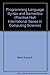 Programming Language Syntax and Semantics (Prentice-Hall International Series in Computer Science) by Watt David A. Thomas Muffy (1991-04-01) Hardcover