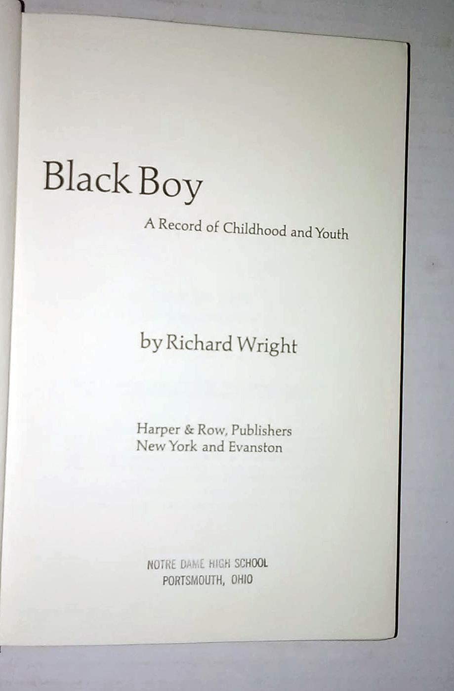 Black Boy: A Period of Childhood and Youth