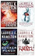 NEW! Anita Blake Vampire Hunter Series 4 Books Set (#25 - #28): Crimson Death, Serpentine, Sucker Punch, Rafael