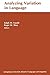 Analyzing Variation in Languages (1975-01-01)