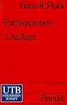 Fachsprachen. Einführung und Bibliographie. Fachsprachen. Einführung und Bibliographie.