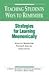 Teaching Students Ways to Remember: Strategies for Learning Mnemonically (Series on Cognitive Strategy Instruction) (Cognitive Strategy Training Series) by Mastropieri, Margo [1991]
