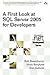 A first look at SQL Server 2005 for developers. (Microsoft .NET development seri