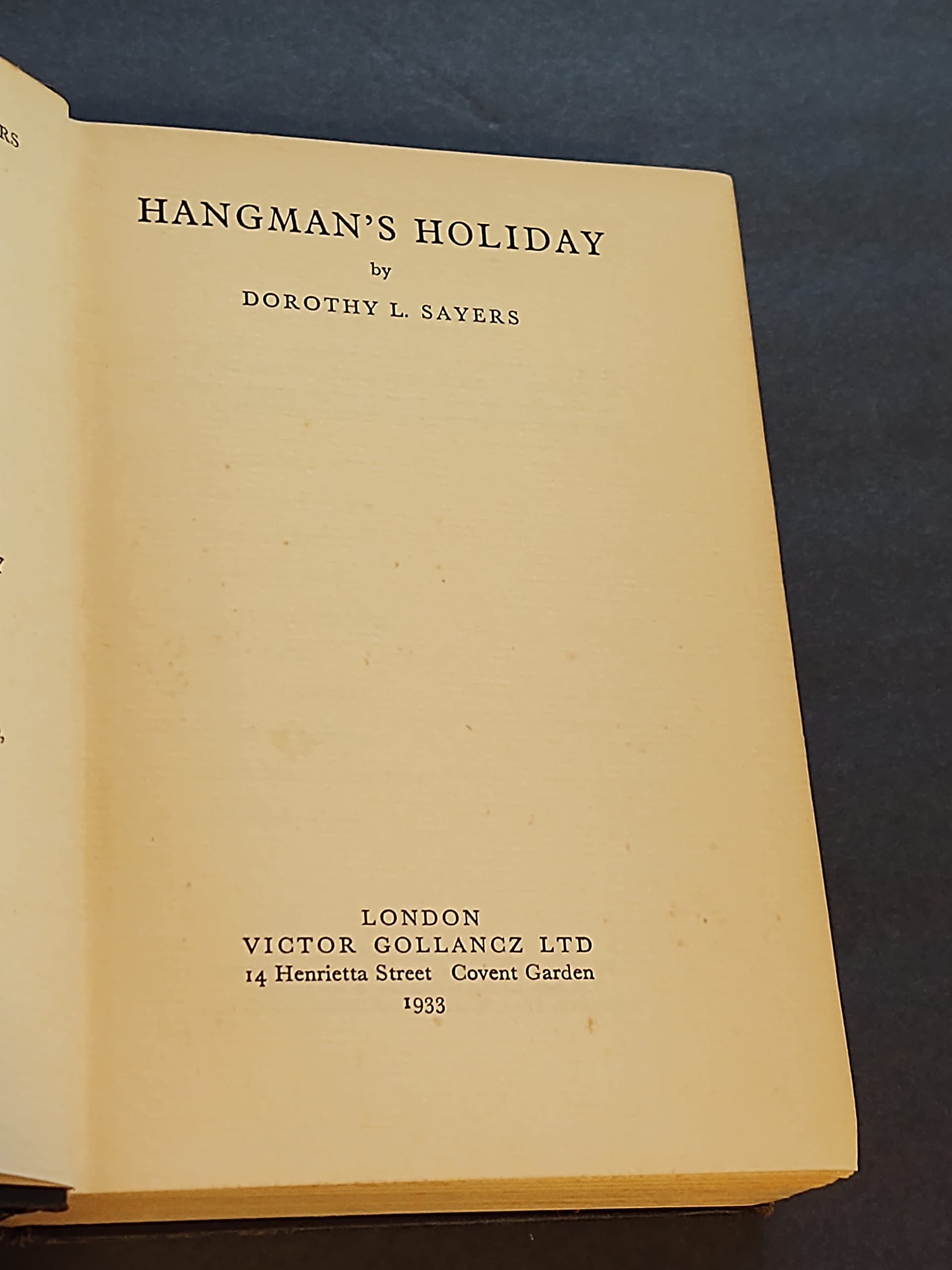 Hangman's Holiday
