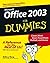 Microsoft Office 2003 For Dummies by Wallace Wang (2003-10-03)
