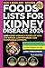 Foods Lists For Kidney Dise...