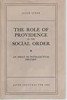 The role of providence in the social order;: An essay in intellectual history (Memoirs of the American Philosophical Society)