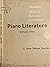 PIANO LITERATURE. Volume On...