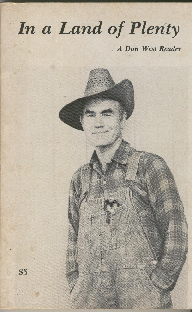 In a Land of Plenty: A Don West Reader (Paperback)