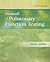 Manual of Pulmonary Function Testing (Paperback, 2008) 9th EDITION