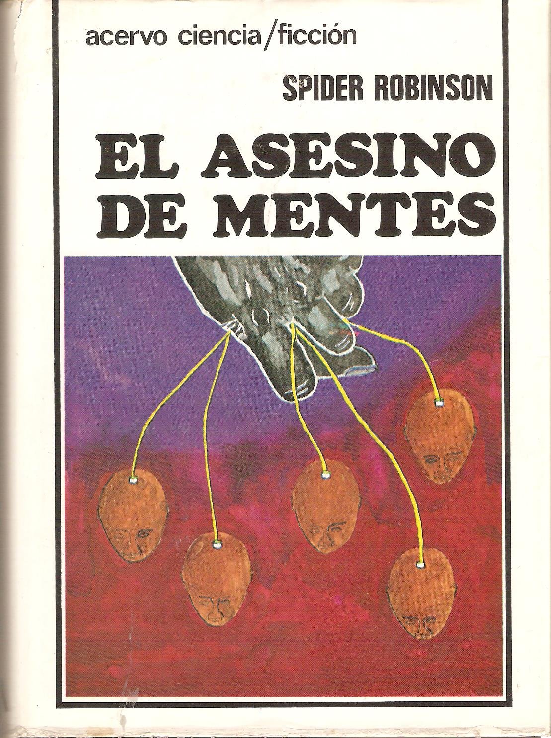 Portada de El asesino de mentes, de Spider Robinson