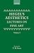 Hegel's Aesthetics: Volume 1: Lectures on Fine Art: Vol 1 by G. W. F. Hegel (1988-06-09)