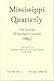 Mississippi Quarterly: The ...