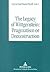 The Legacy of Wittgenstein: Pragmatism or Deconstruction