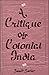 A Critique on Colonial India