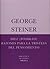 Diez Posibles Razones Para La Tristeza Del Pensamiento / Ten Possible Reasons for the Sadness of Thought (Biblioteca De Ensayo ,Serie Menor / Essay Library, Minor Series) by George Steiner (2007-03-28)