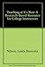 Teaching at It's Best: A Research-Based Resource for College Instructors by Nilson, Linda Burzotta, Nilson, Linda (November 1, 1997) Paperback