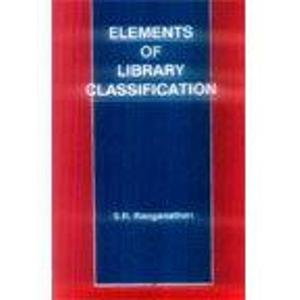 Elements of Library Classification (Paperback)