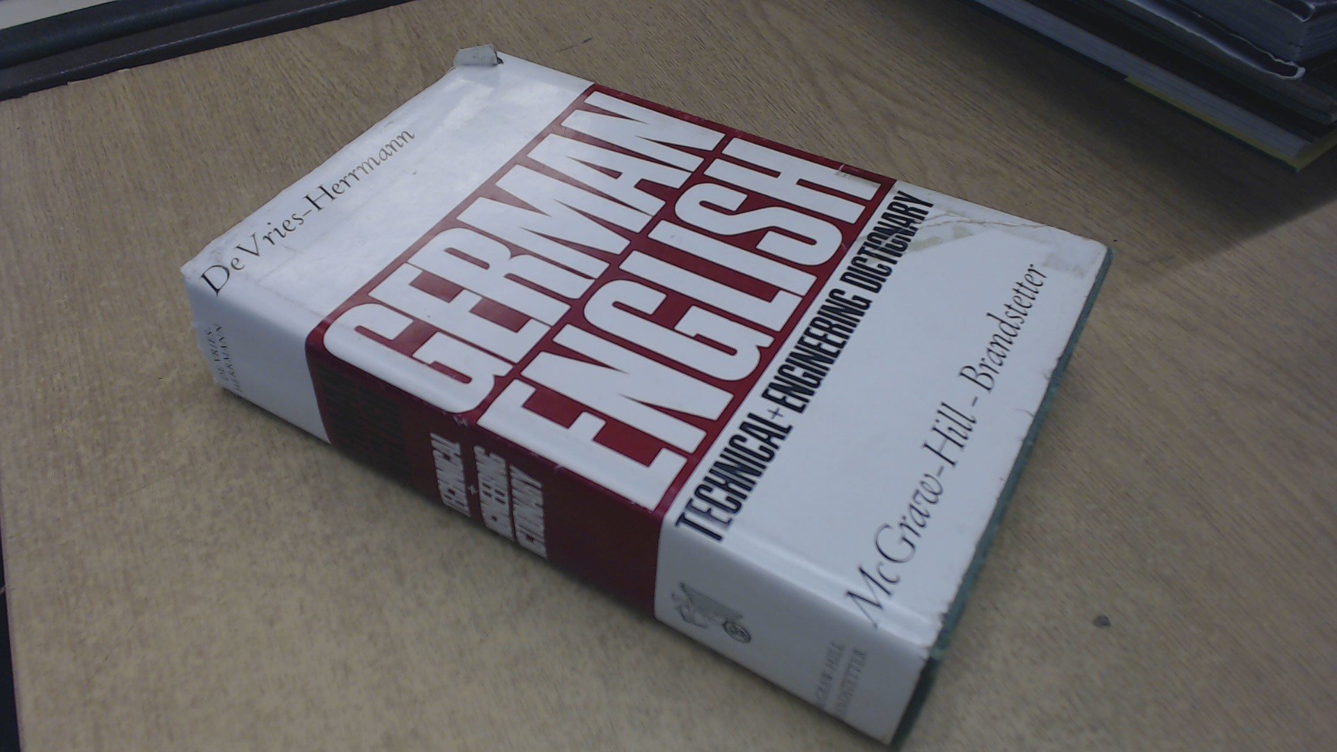 Cover of German-English Technical and Engineering Dictionary