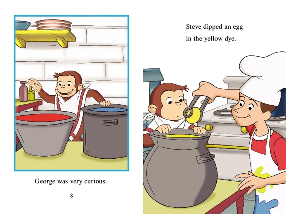 Curious George Colors Eggs: An Easter And Springtime Book For Kids (I Can Read Level 2)
