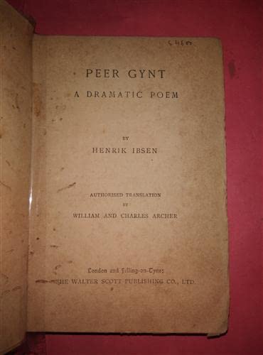 Peer Gynt A Dramatic Poem