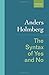 The Syntax of Yes and No by Anders Holmberg (2016-02-03)