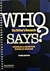 Who Says?: The Wr...
