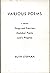Various Poems, 3 Groups