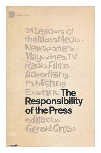 The Responsibility of the Press (Paperback)