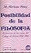 Posibilidad de la filosofía: resúmenes de los Cursos del College de France 1952-1960