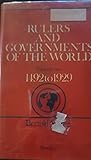 Rulers and Governments of the World: Vol. 2, 1492 to 1929