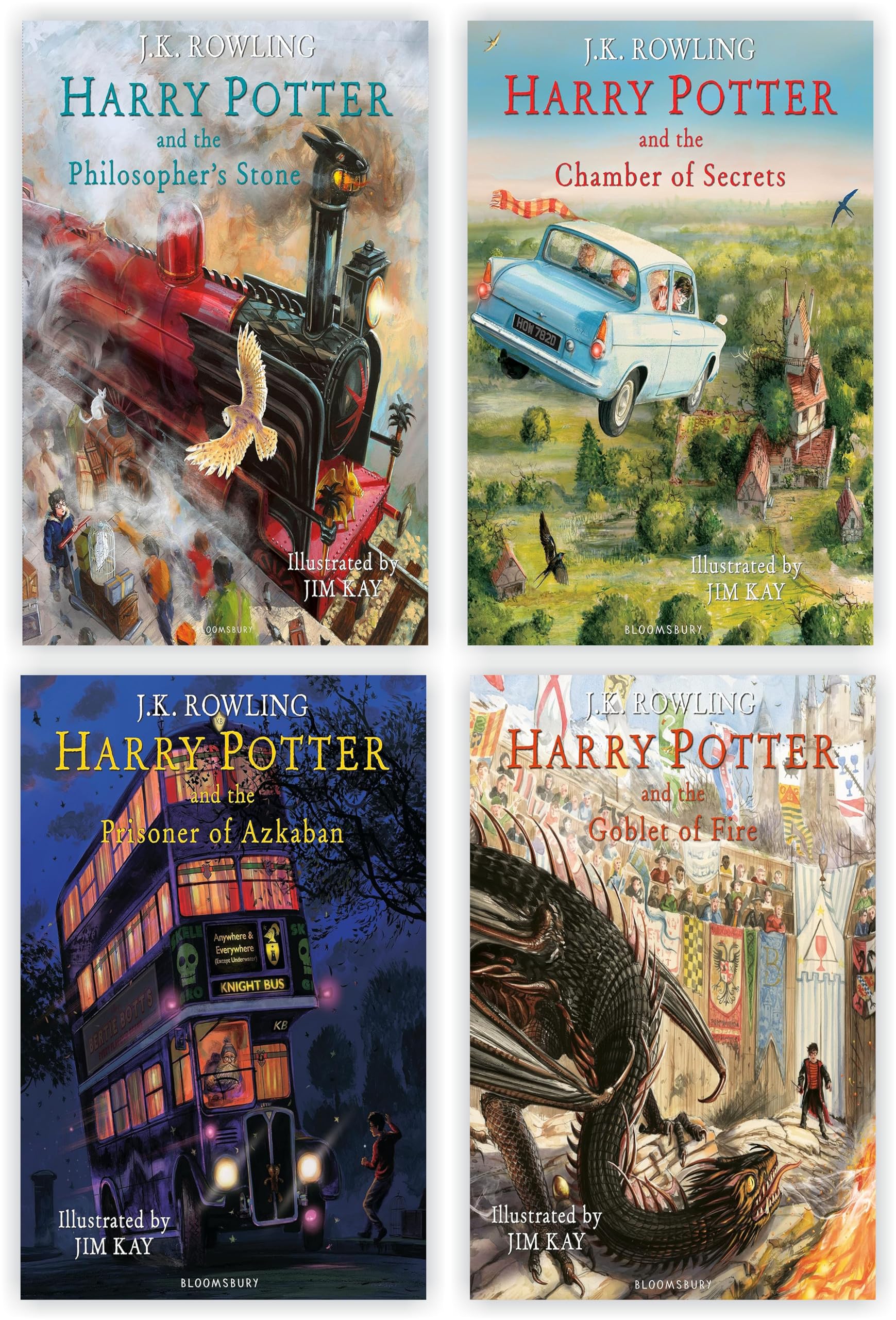 Harry Potter: The Illustrated collection 1-4 Books Set