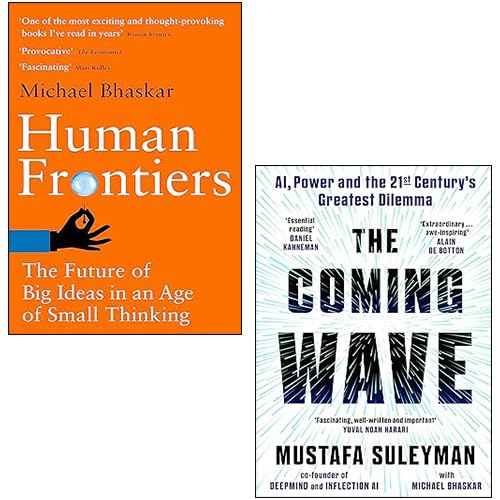 Human Frontiers By Michael Bhaskar, The Coming Wave By Mustafa Suleyman 2 Books Collection Set (Paperback)