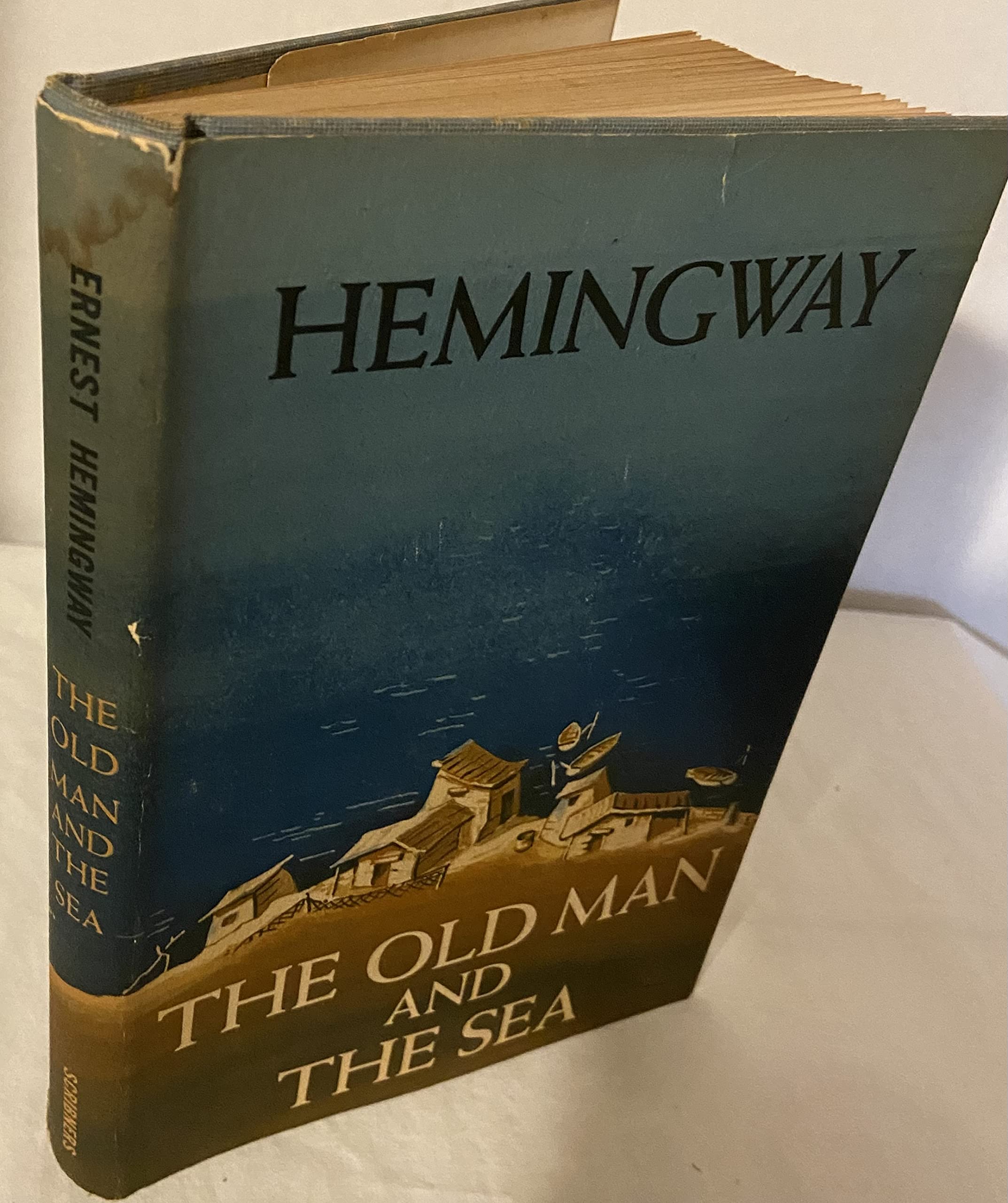 Old Man and The Sea by Ernest Hemingway 1952 BOM. Stated Vintage Book!