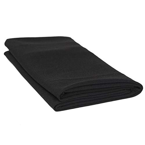 Cynken 1 Piece Speaker Grill Cloth Stereo Gille Fabric Speaker Radio Mesh Cloth 2M length x 1.7M width About 78" length x 66" width Black (Unknown Binding)